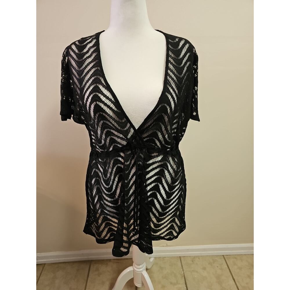 Apt 9 Beach Coverup Deep V Short Sleeve Size XL